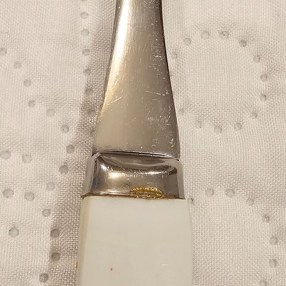 Vintage Salad Serving Set With Floral Design Handles Stainless Steel - Picture 5 of 15